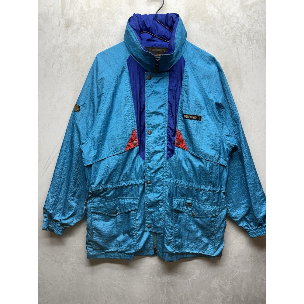 Vintage Descente Ski Jacket M Team Spain 90s Olympic Team Issue Colorblock Retro